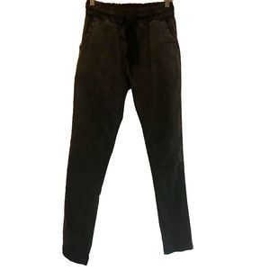 Milio Milano Dark Green Joggers Elastic Waist Made in Italy - Lyocell waist 26"